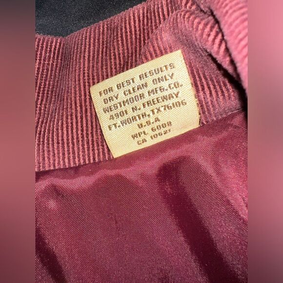 VTG Powder River Outfitters Panhandle Slim Chore Jacket Mens L Maroon Western‎ - Picture 7 of 10